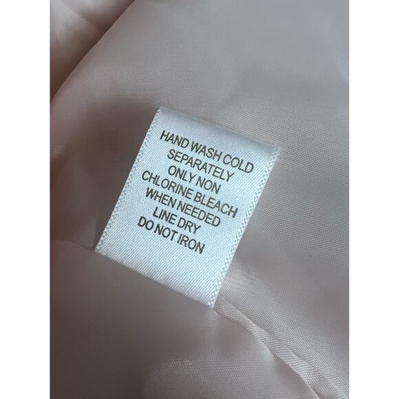 Krazy Kat Women's Light Pink Faux Curly Lamb Fur Vest Open Front Size Large - Picture 4 of 6